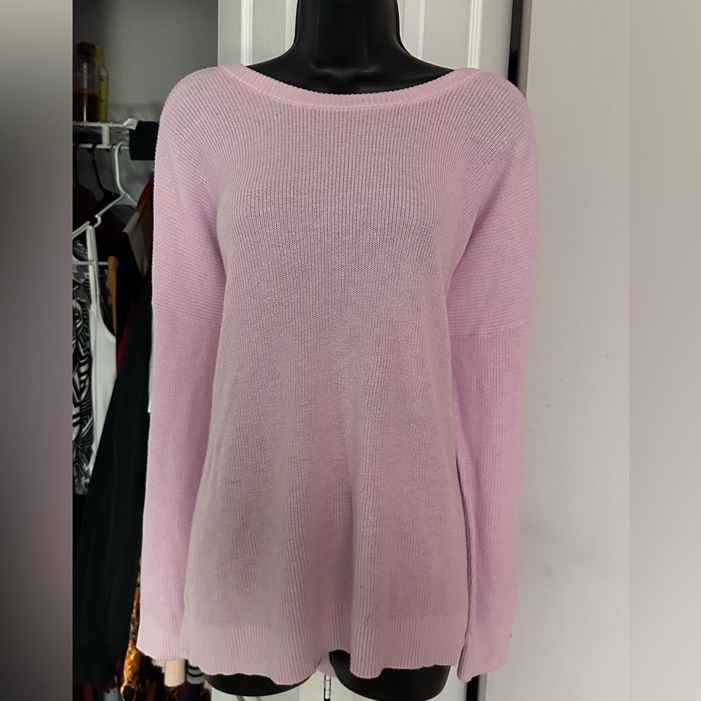 Torrid - *Plus Size* Baby pink should cut-out crew neck sweater - Size 2